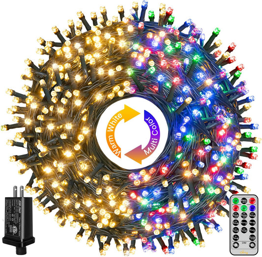 Christmas Lights, 210FT 640LED Color Changing Christmas Tree Lights with 11 Modes Remote Control, Waterproof Outdoor Christmas Lights for outside Indoor Patio Weddings Xmas Decorations