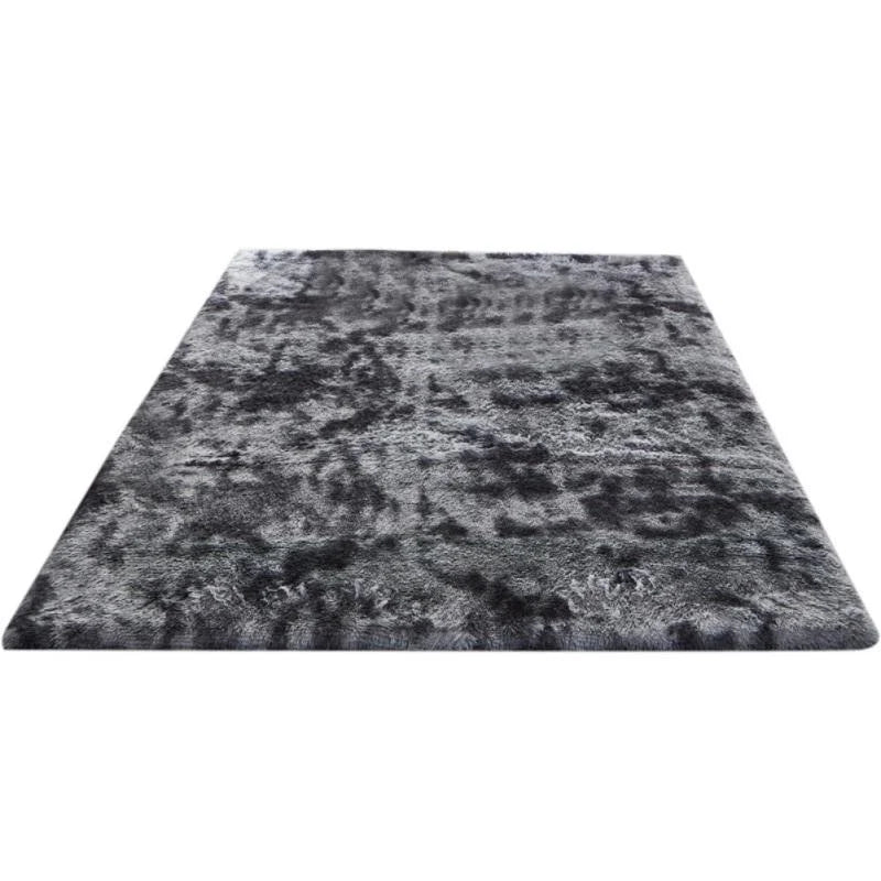 Europeian Long Plush Area Rug Gradient Carpet Floor Mat for Living Room Rug Fluffy Area Rugs anti Carpet Long Hair Padded Gradient Carpets Floor Mat Thick American Bedside Blanket Window Cushion Skid