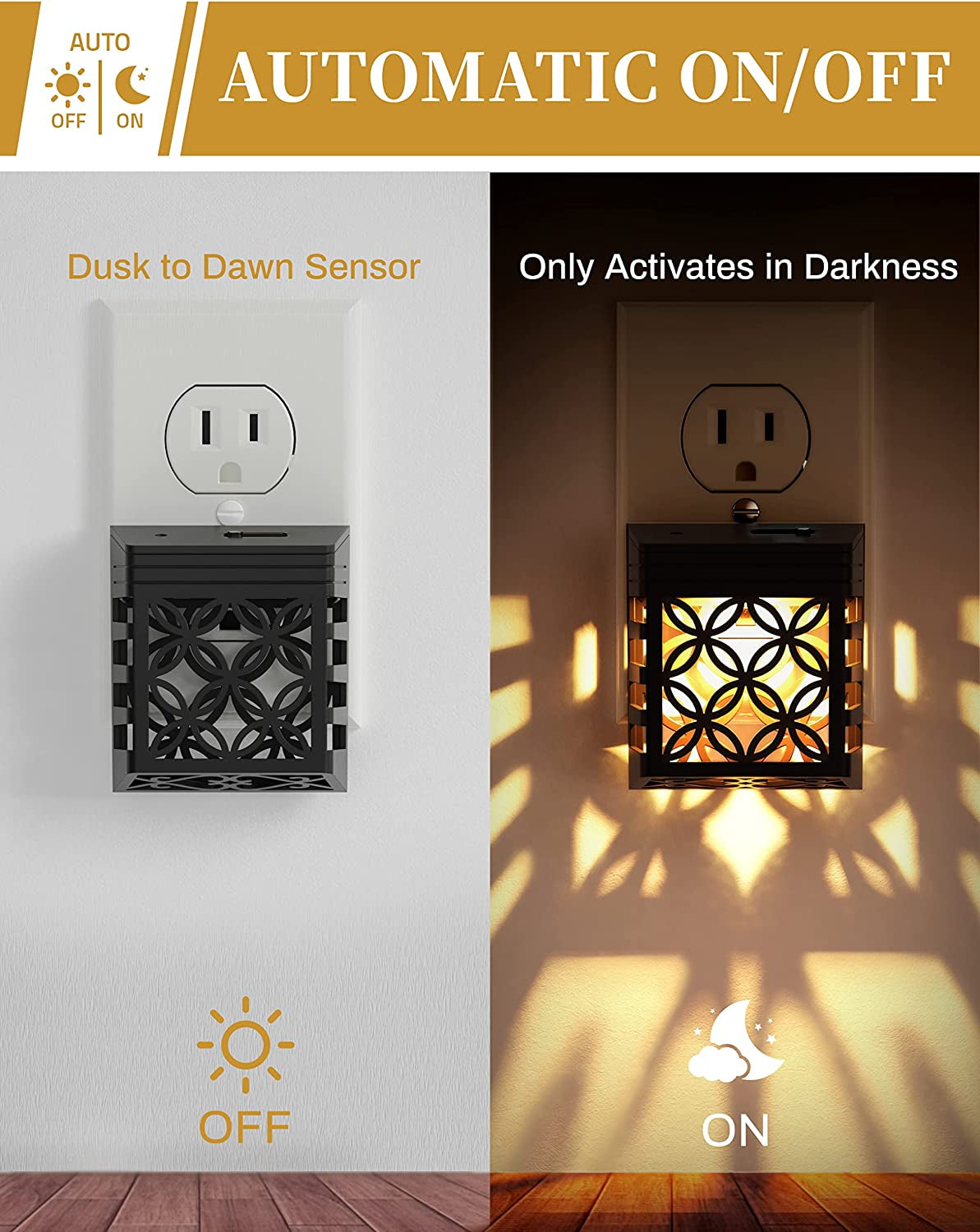 Plug in Night Light, Night Lights Night Lights Plug into Wall, Dusk to Dawn Sens