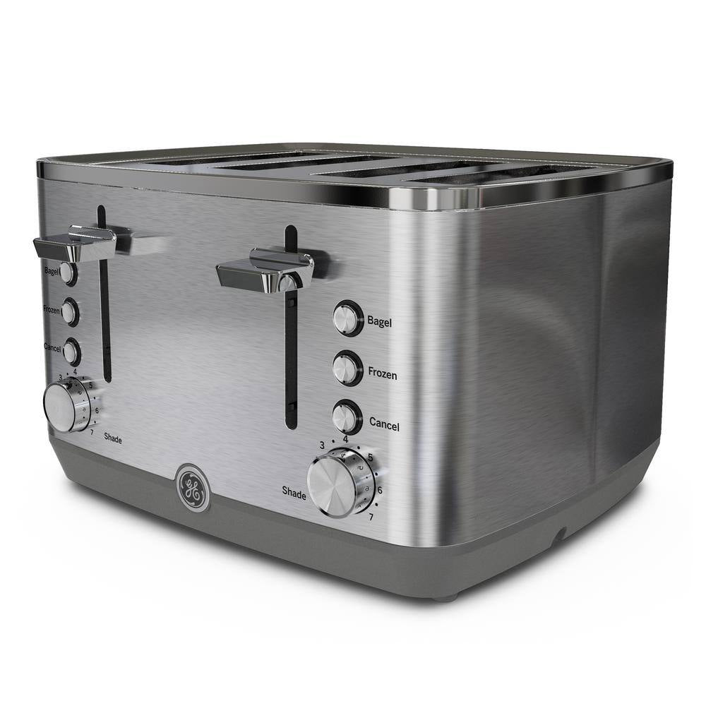 4-Slice Stainless Steel Wide Slot Toaster with 7 Shade Settings