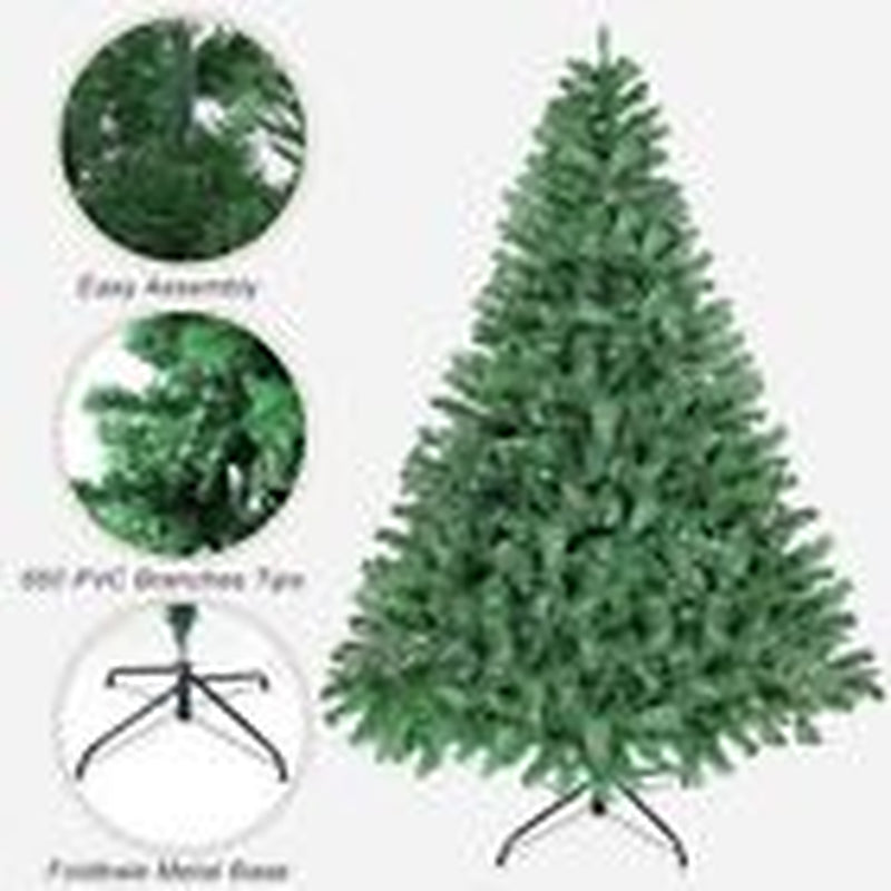 Artifical Christmas Trees with 900 PVC Branch Tips, Christmas Trees 6FT