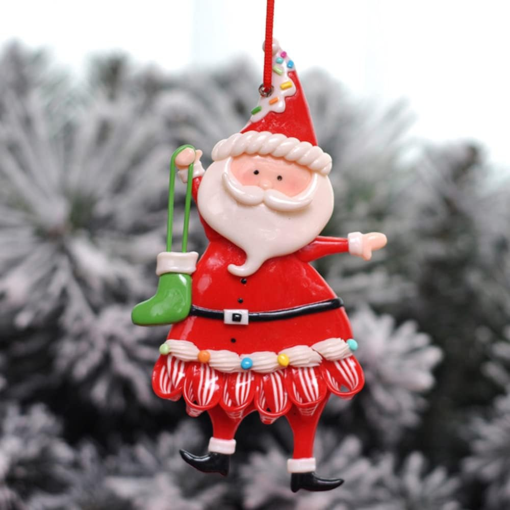 Christmas Ornaments Xmas Tree Hanging Chrismtas Doll Santa Claus Decoration Ornament Gifts Ideas -5Pcs/Box