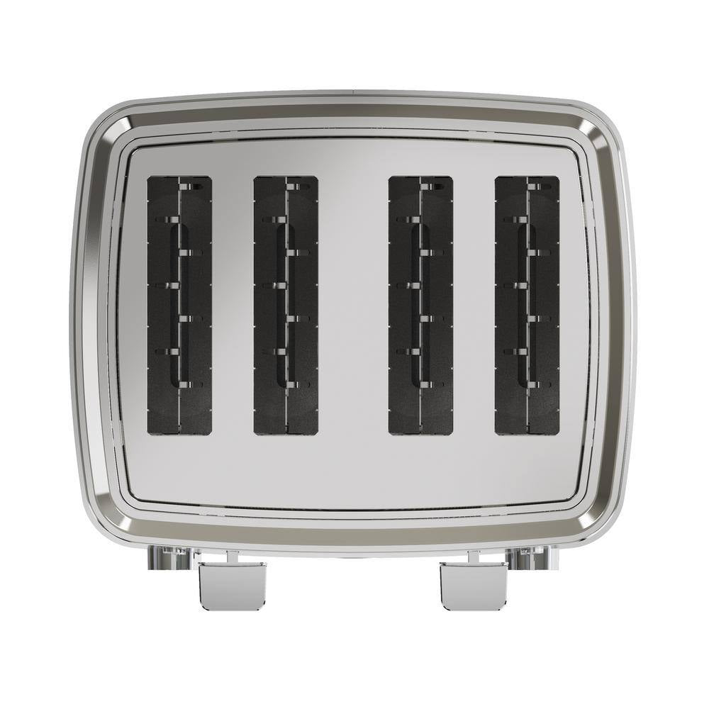 4-Slice Stainless Steel Wide Slot Toaster with 7 Shade Settings