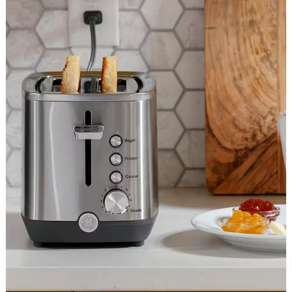 4-Slice Stainless Steel Wide Slot Toaster with 7 Shade Settings