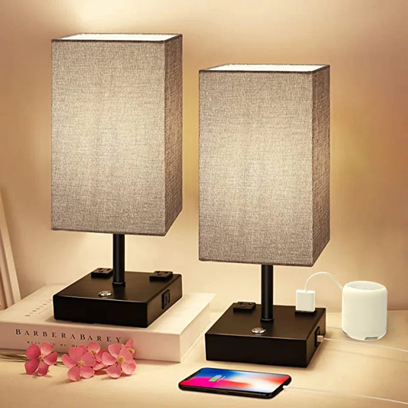 Fusaro Metal USB Table Lamp