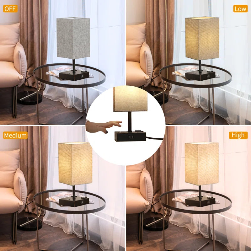 Fusaro Metal USB Table Lamp